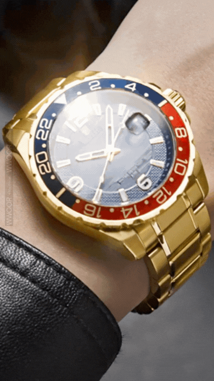 Relógio Mecânico Automático "WWOOR'DIVEST" – Aço Inoxidável Premium | À prova d’água