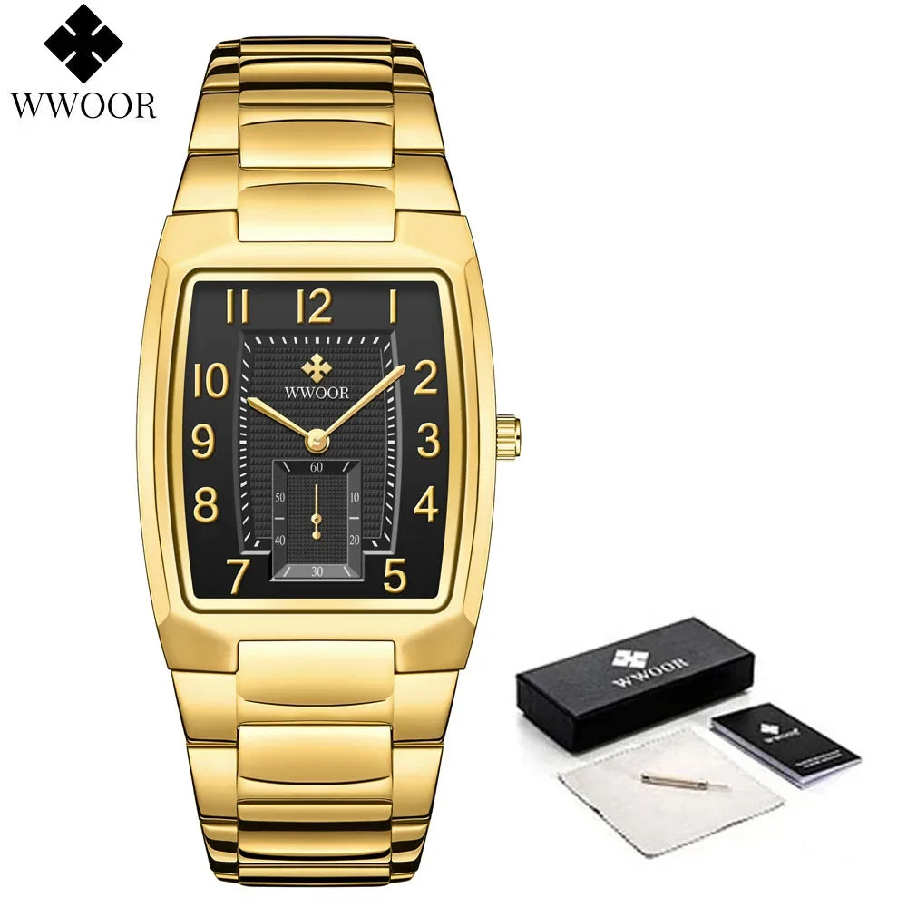 Relógio Masculino WWOOR 8837-2 - Aço inoxidável