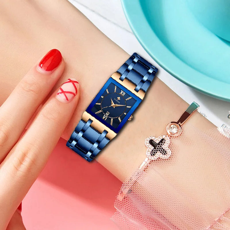 Relógio Feminino WWOOR 8858 - A prova d'água