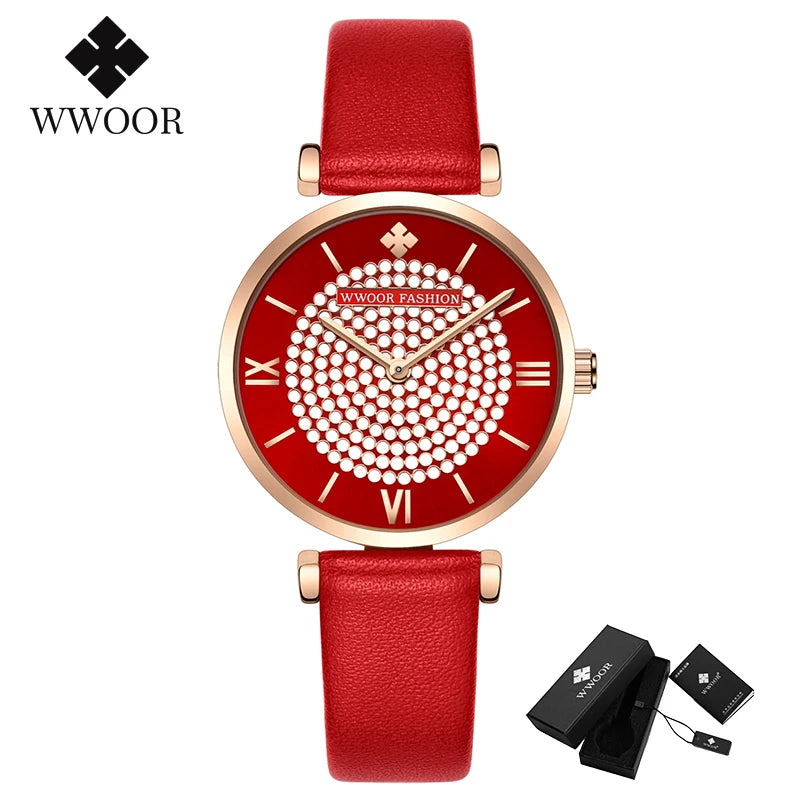 Relógio Feminino Automático WWOOR 8851 - A prova d'água