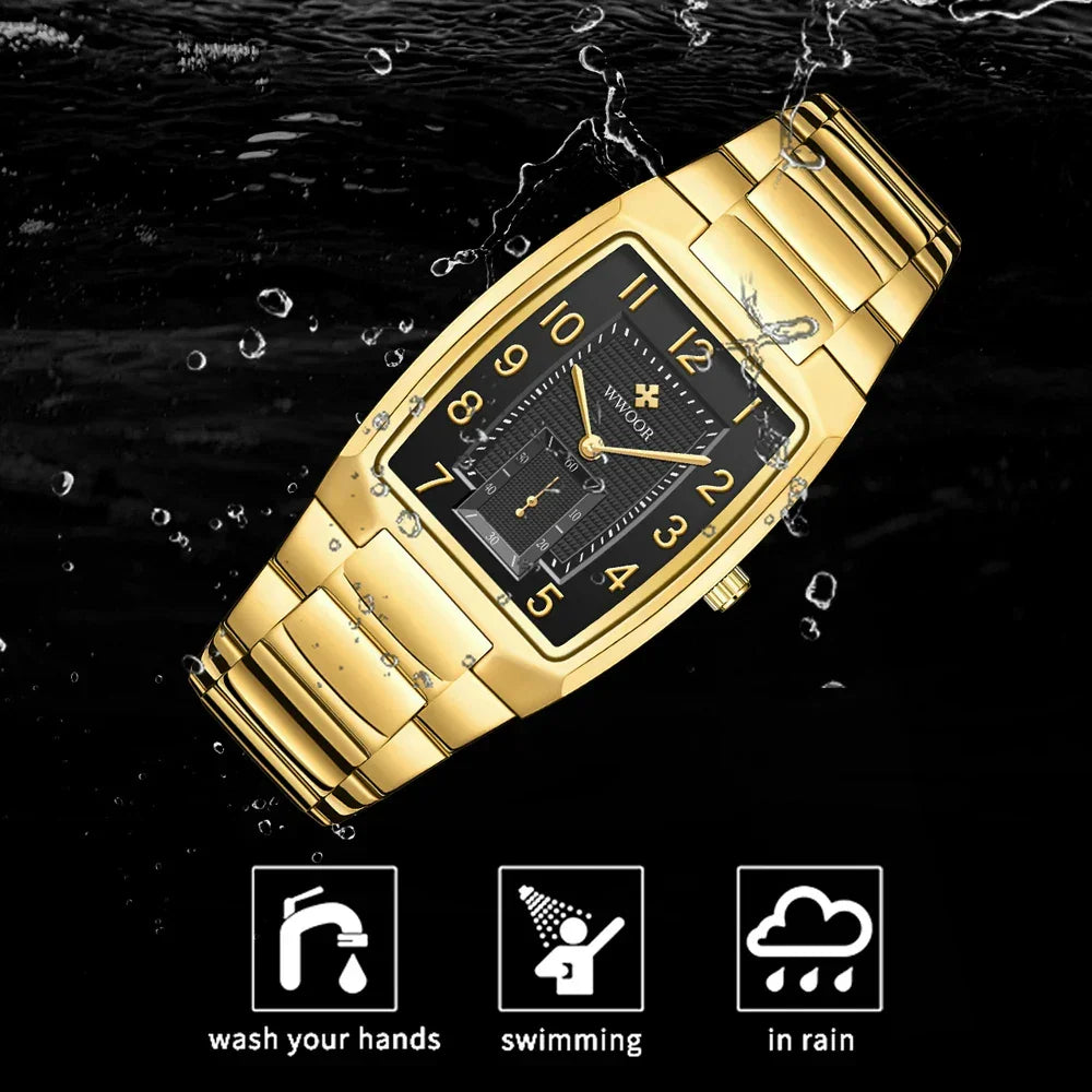 Relógio Masculino WWOOR 8837-2 - Aço inoxidável