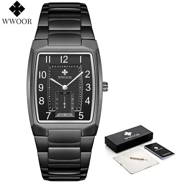 Relógio Masculino WWOOR 8837-2 - Aço inoxidável