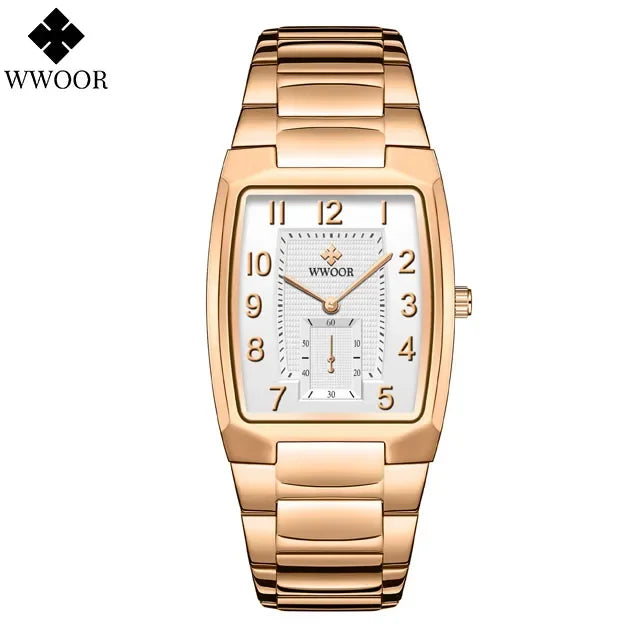 Relógio Masculino WWOOR 8837-2 - Aço inoxidável