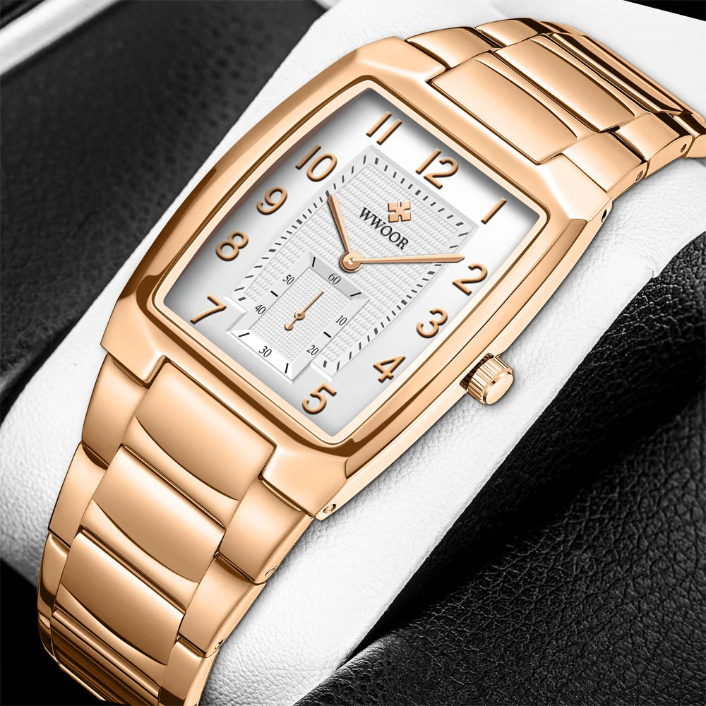 Relógio Feminino WWOOR 8837-2L - A prova d'água
