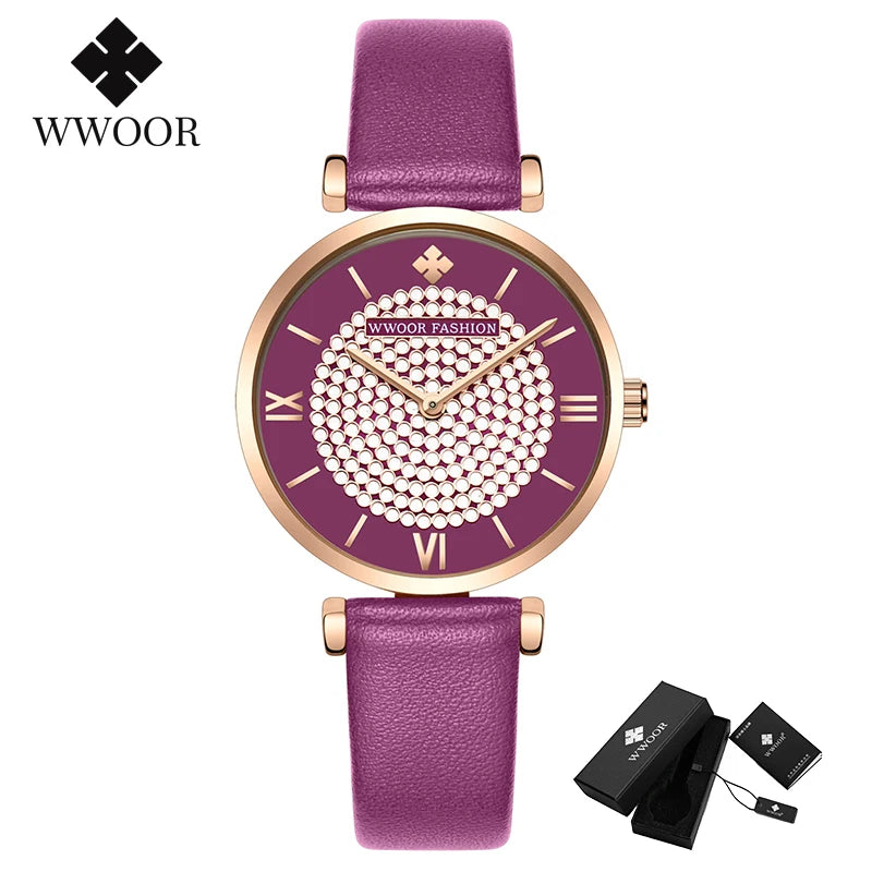 Relógio Feminino Automático WWOOR 8851 - A prova d'água