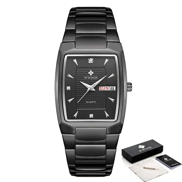 Relógio Masculino WWOOR 8837 Gold – A prova d'água