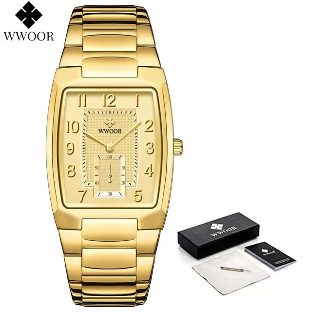 Relógio Masculino WWOOR 8837-2 - Aço inoxidável