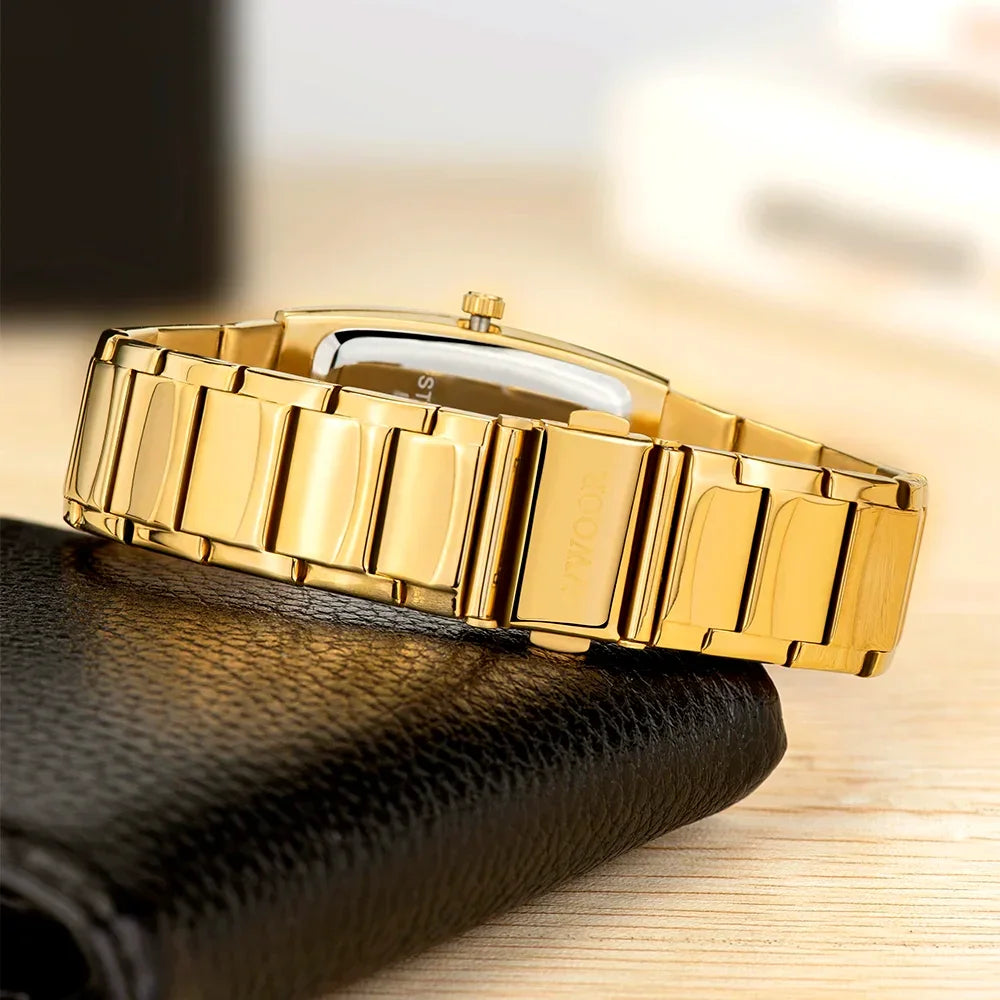 Relógio Masculino WWOOR 8837 Gold – A prova d'água