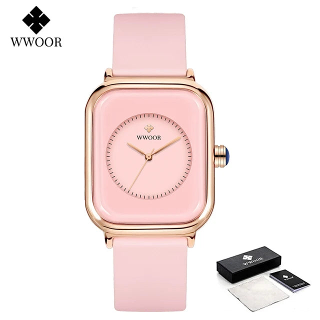 Relógio Feminino WWOOR 8873 - A prova d'água
