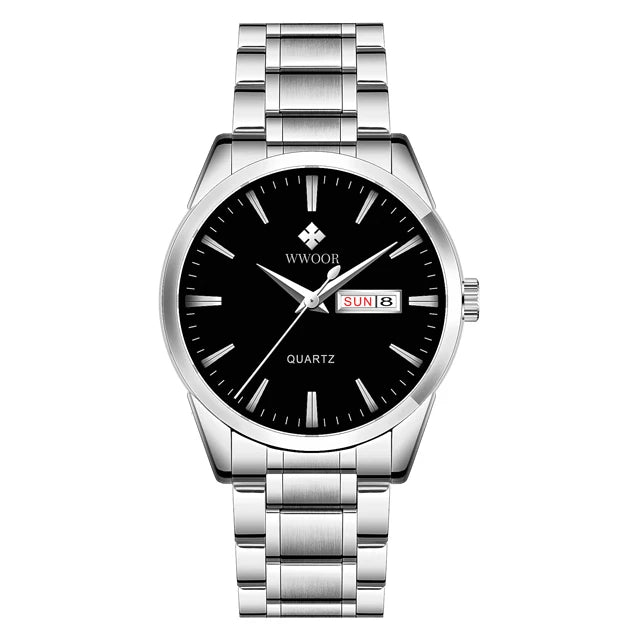 Relógio Masculino de Luxo WWOOR 8801 - A prova d'água - Frete grátis