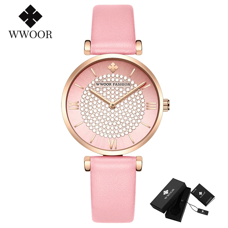 Relógio Feminino Automático WWOOR 8851 - A prova d'água