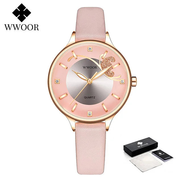 Relógio Feminino Automático WWOOR 8839 - A prova d'água