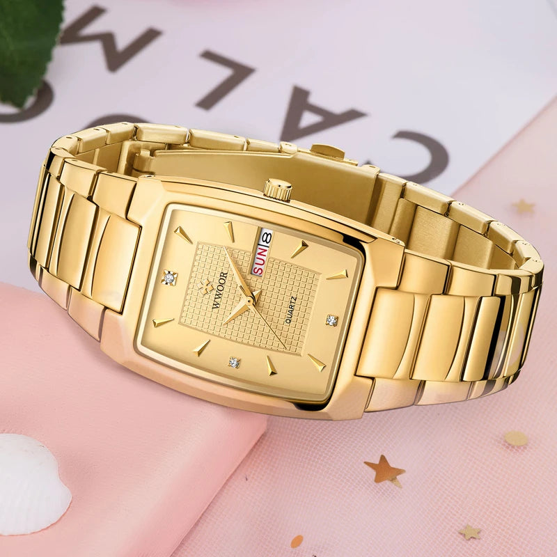 Relógio Feminino WWOOR 8837-CB - A prova d'água