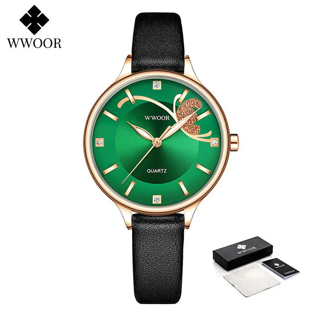 Relógio Feminino Automático WWOOR 8839 - A prova d'água