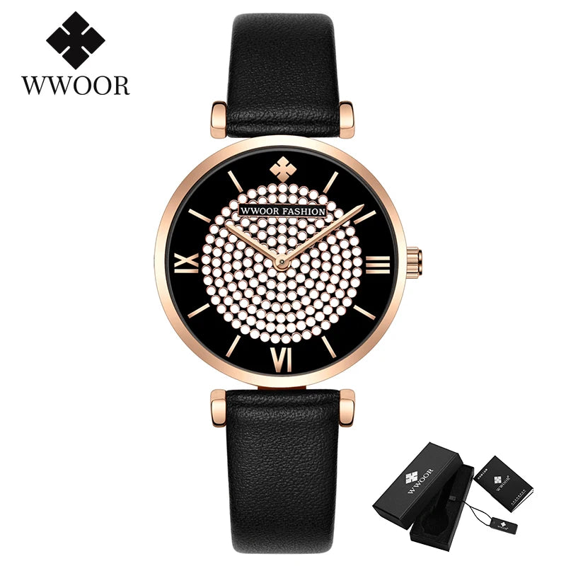Relógio Feminino Automático WWOOR 8851 - A prova d'água