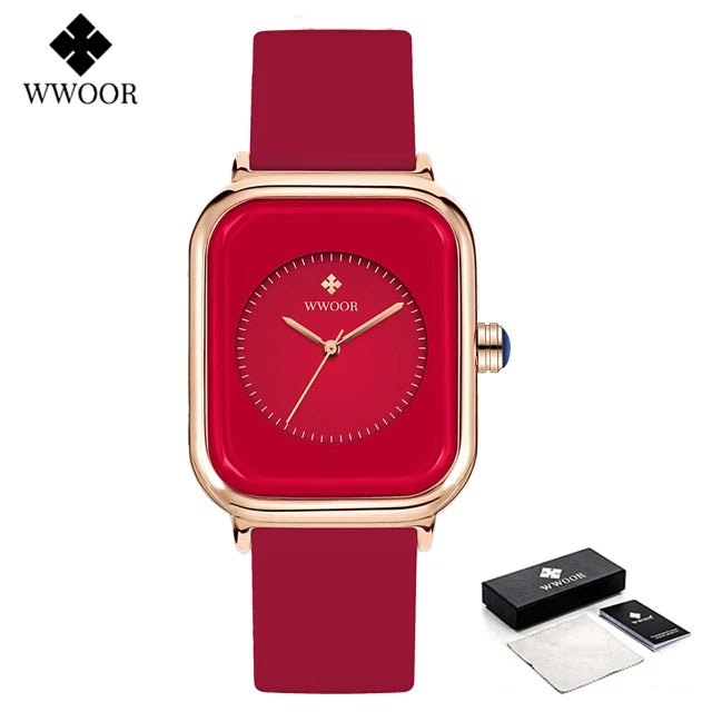 Relógio Feminino WWOOR 8873 - A prova d'água