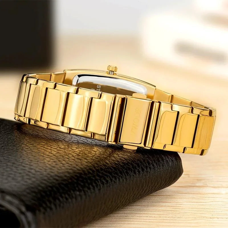 Relógio Masculino WWOOR 8837 Gold – A prova d'água