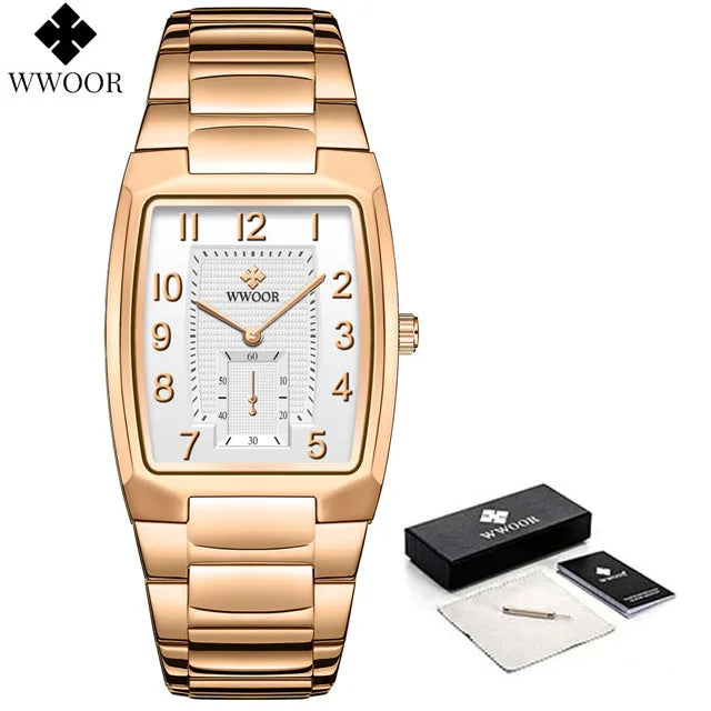 Relógio Feminino WWOOR 8837-2L - A prova d'água
