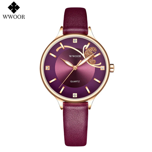 Relógio Feminino Automático WWOOR 8839 - A prova d'água