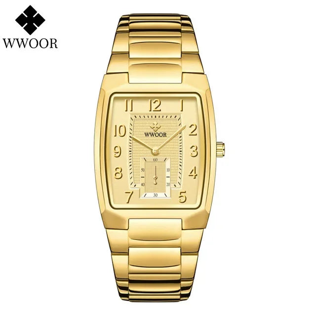Relógio Masculino WWOOR 8837-2 - Aço inoxidável