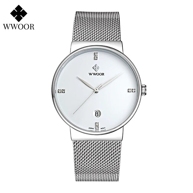 Relógio Masculino de Luxo WWOOR 8018 - A prova d'água