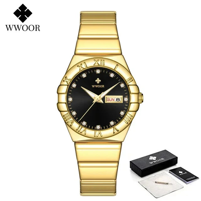 Relógio Feminino WWOOR 8885L - A prova d'água