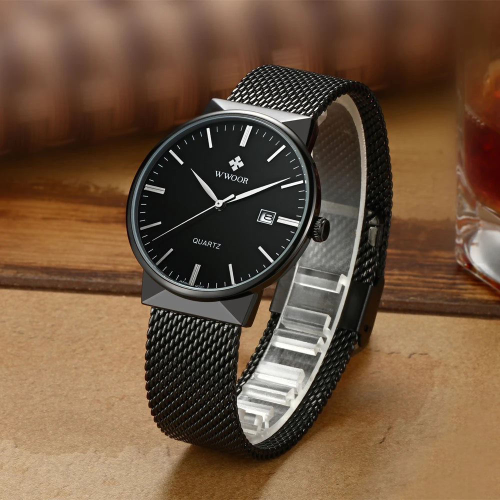 Relógio masculino WWOOR 8826W - A prova d'água