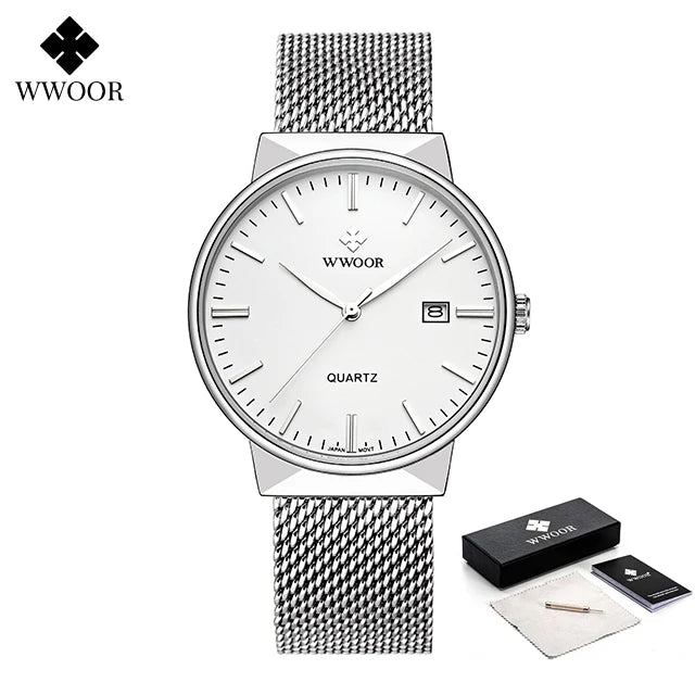 Relógio masculino WWOOR 8826W - A prova d'água
