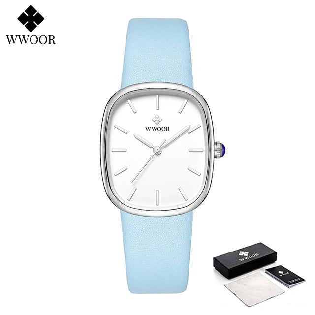 Relógio Feminino casual WWOOR 8881 - A prova água