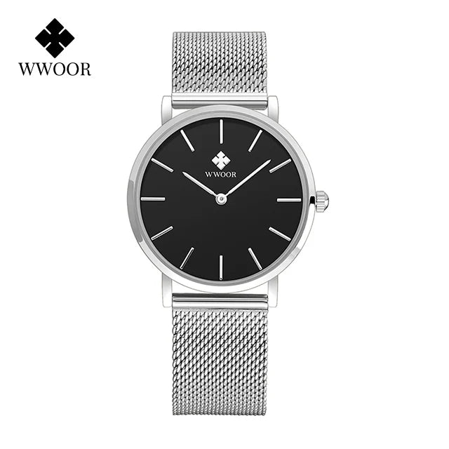 Relógio Feminino Elegância Minimalista WWOOR 8840 - A prova d'água