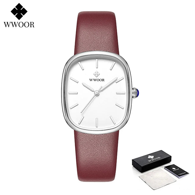 Relógio Feminino casual WWOOR 8881 - A prova água