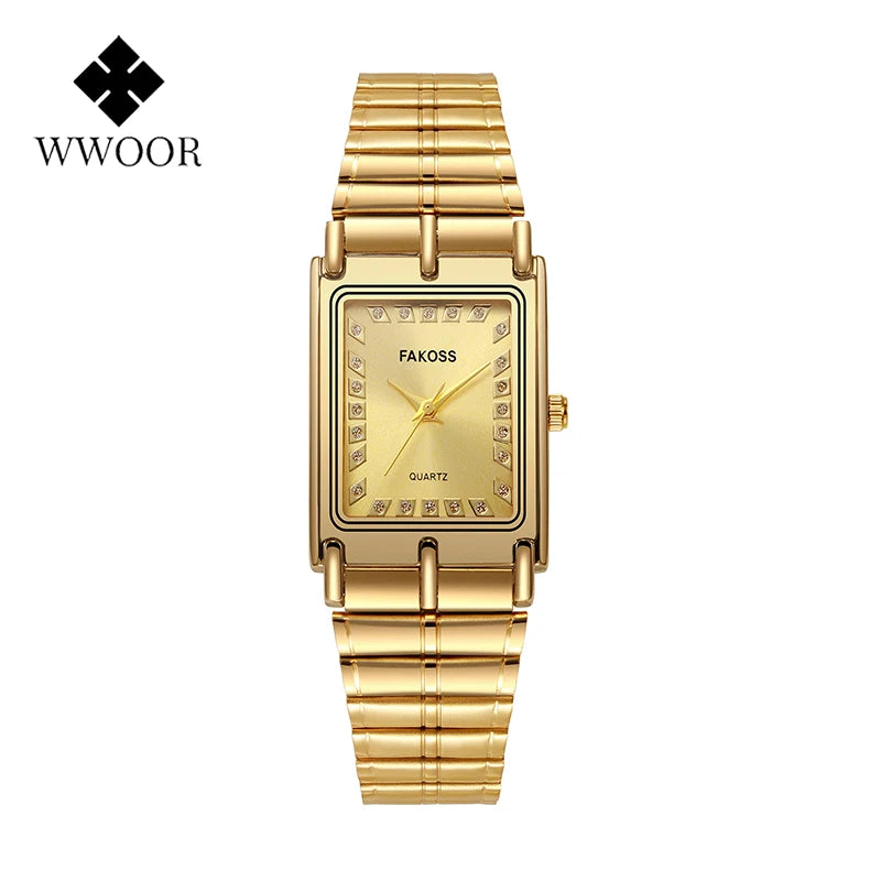 Relógio Feminino de Luxo WWOOR FAKOSS 011L - A prova d'água