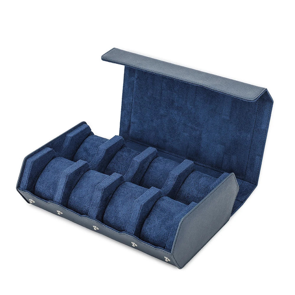 Caixa Premium WWOOR – Couro Sintético Verde com Interior Aveludado