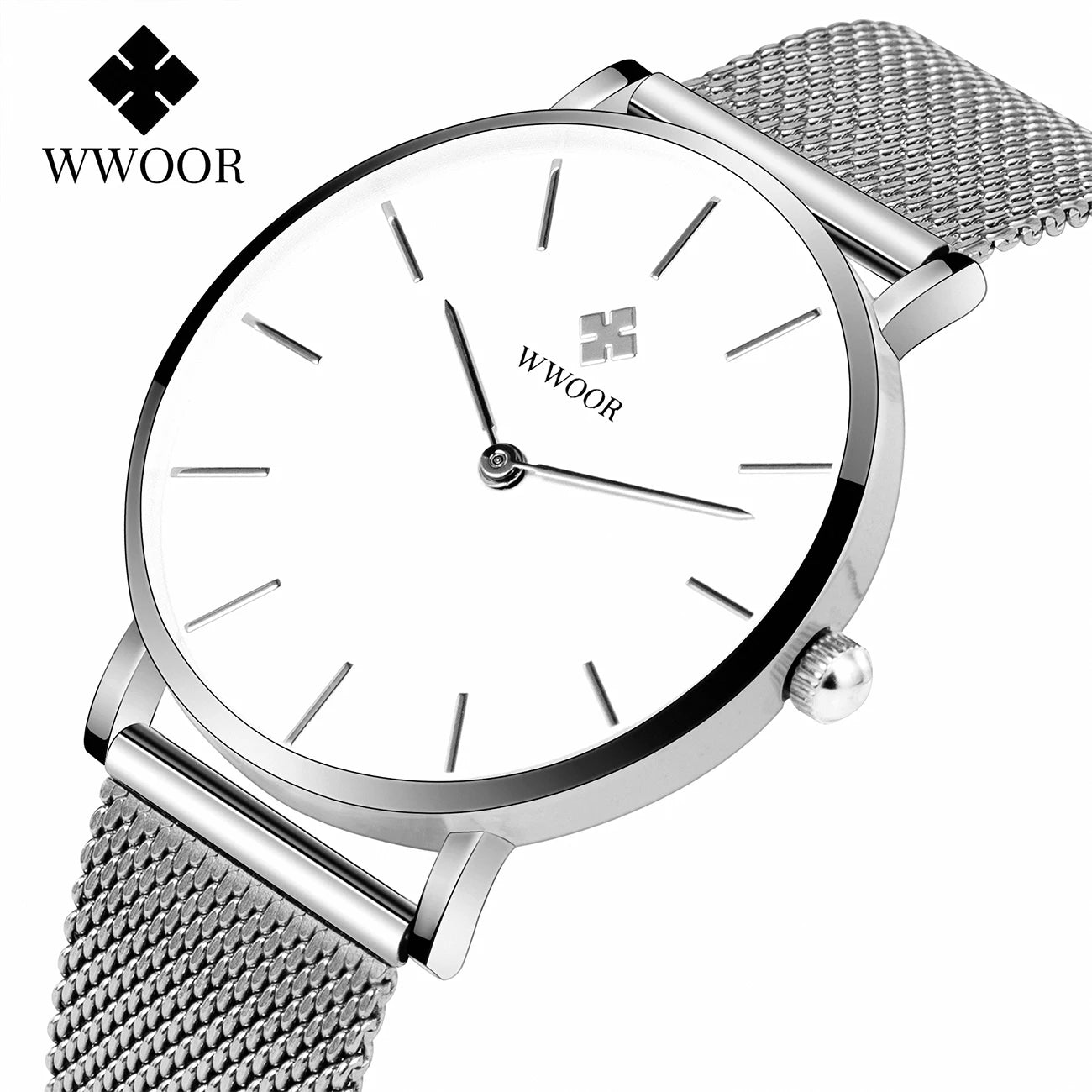 Relógio Feminino Elegância Minimalista WWOOR 8840 - A prova d'água