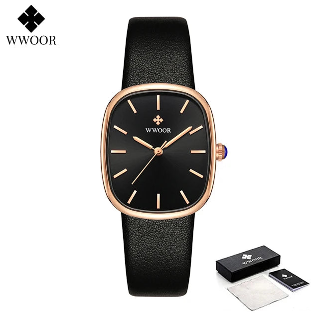 Relógio Feminino casual WWOOR 8881 - A prova água