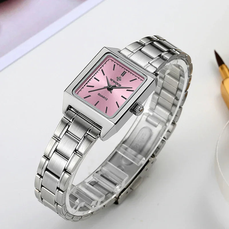 Relógio Feminino Elegante WWOOR 8850 FAKOSS - A prova d'água