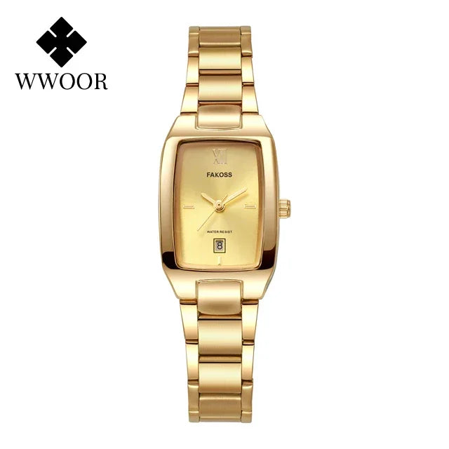 Relógio Feminino de Luxo WWOOR 042L - A prova d'água
