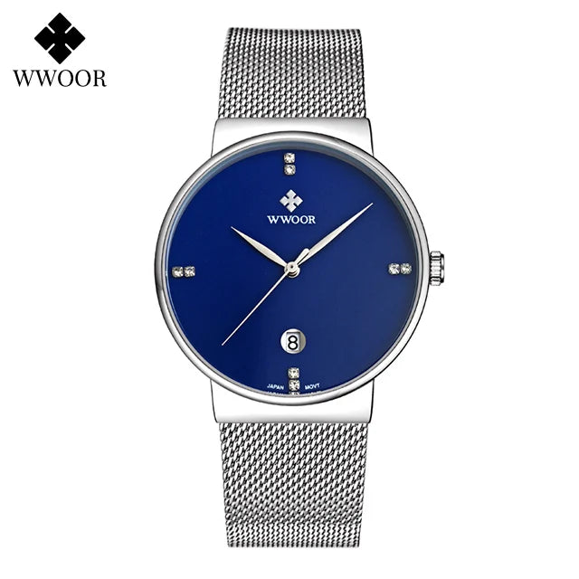 Relógio Masculino de Luxo WWOOR 8018 - A prova d'água