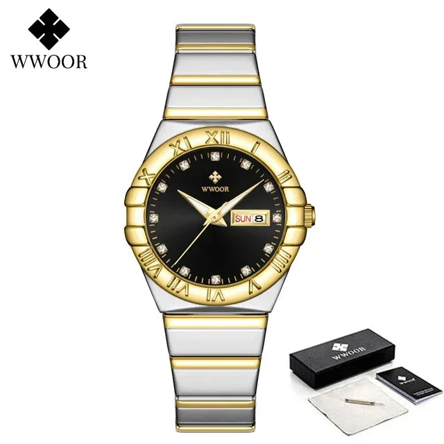 Relógio Feminino WWOOR 8885L - A prova d'água