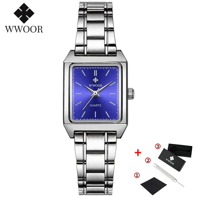 Relógio Feminino Elegante WWOOR 8850 FAKOSS - A prova d'água
