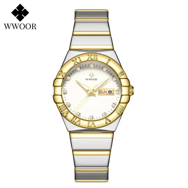 Relógio Feminino WWOOR 8885L - A prova d'água