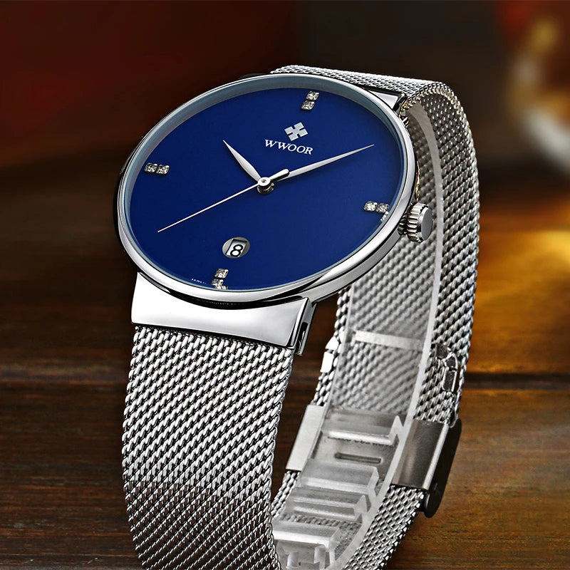 Relógio Masculino de Luxo WWOOR 8018 - A prova d'água
