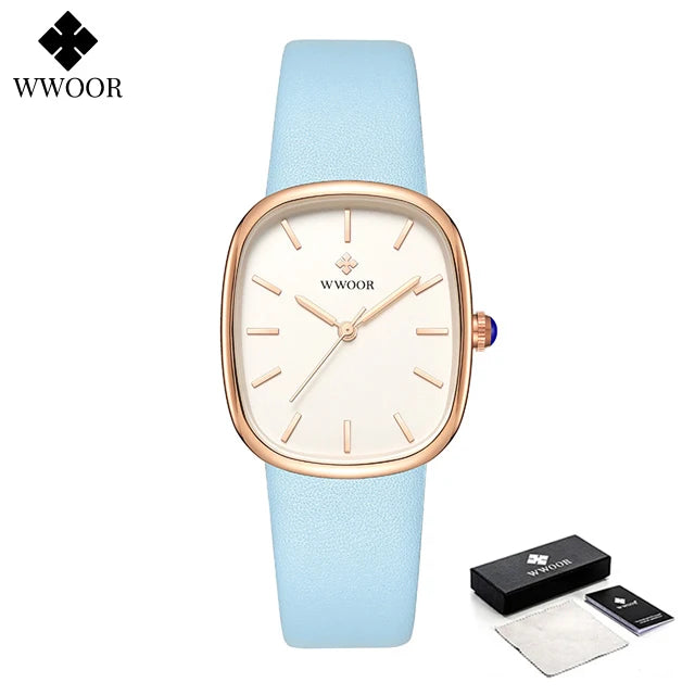 Relógio Feminino casual WWOOR 8881 - A prova água
