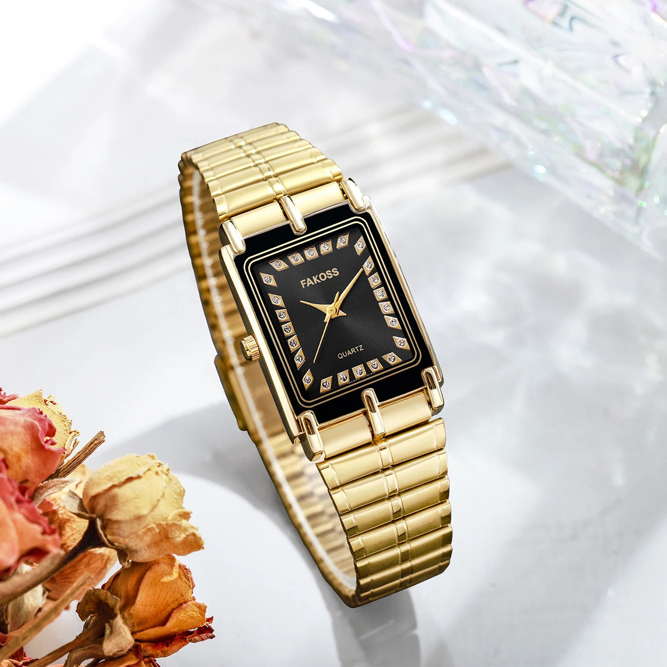 Relógio Feminino de Luxo WWOOR FAKOSS 011L - A prova d'água
