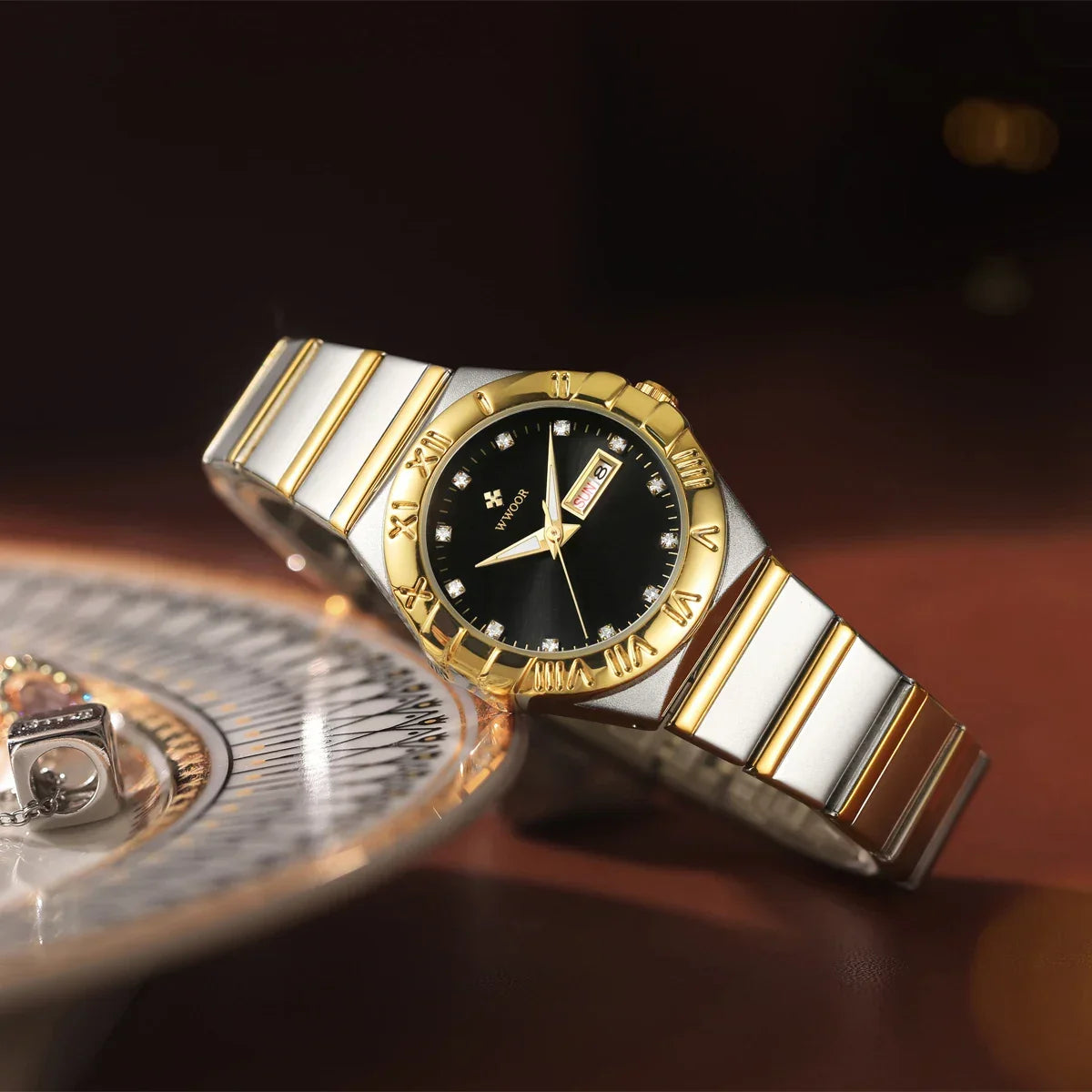 Relógio Feminino WWOOR 8885L - A prova d'água