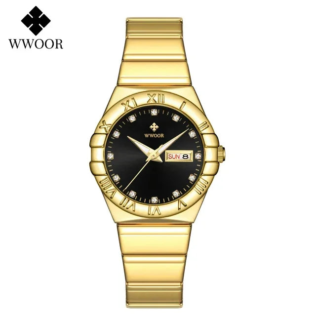 Relógio Feminino WWOOR 8885L - A prova d'água