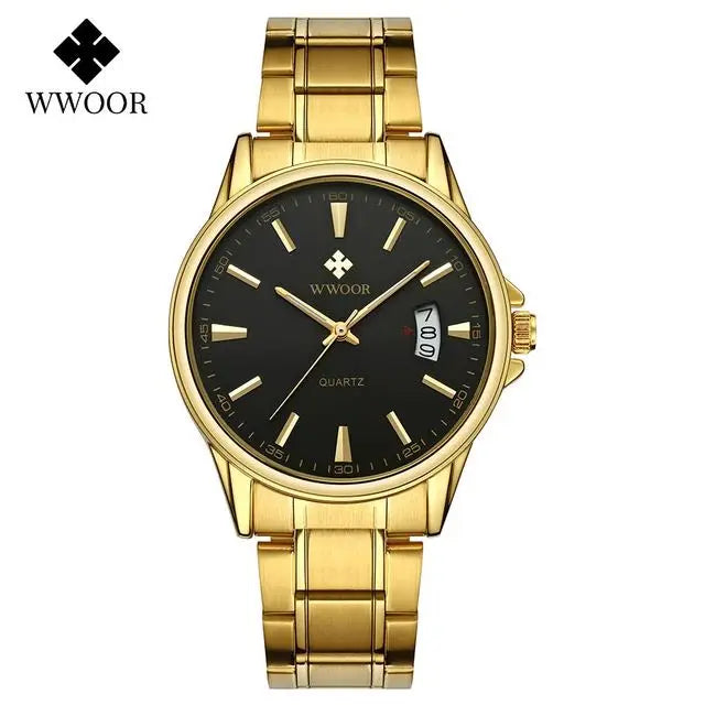 Relógio Masculino Luxuoso WWOOR 8833 - a prova d'água - Frete grátis