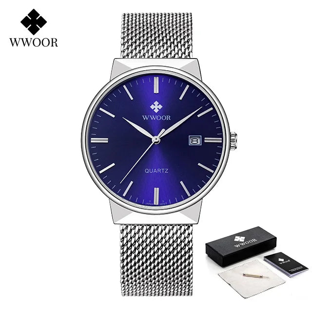 Relógio masculino WWOOR 8826W - A prova d'água