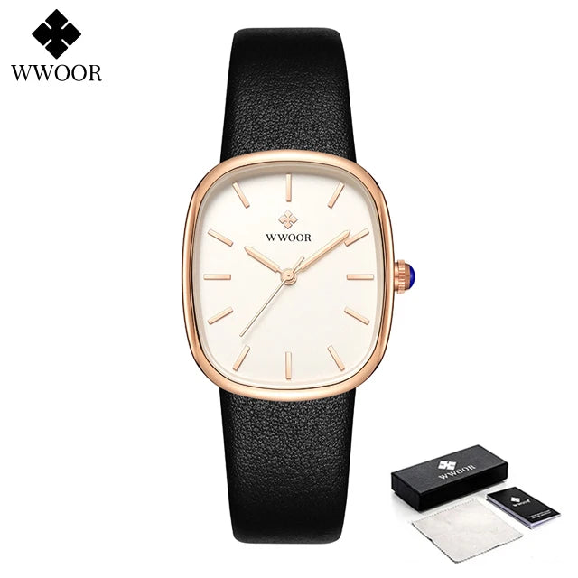 Relógio Feminino casual WWOOR 8881 - A prova água