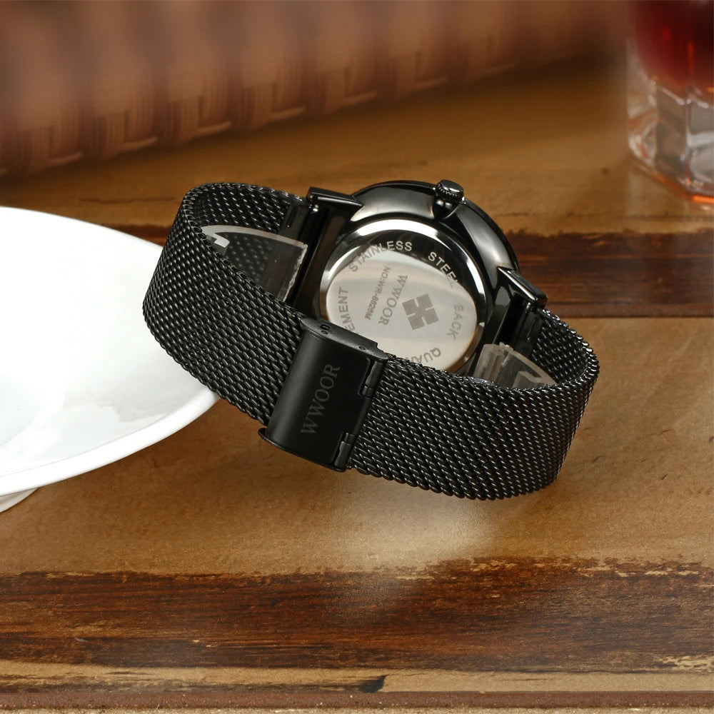 Relógio masculino WWOOR 8826W - A prova d'água